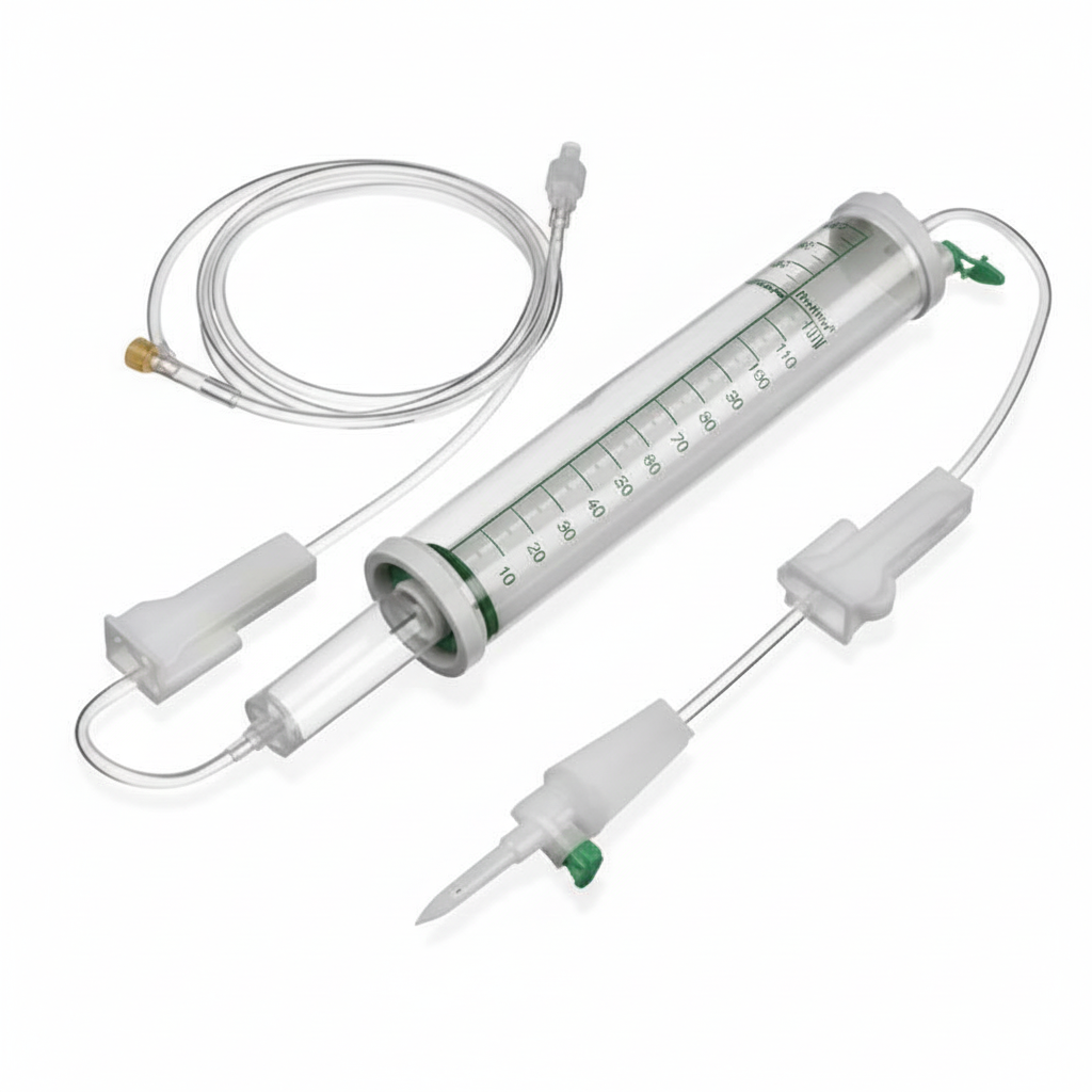 Medicare Measured Volume Set 150ml for Fluid Infusion | REF 4312.05 | Sterile, Pyrogen-Free & Non-Toxic | Gravity Feed IV Set with Graduated Burette & Shut-Off Valve | ISO 8536-5 Certified