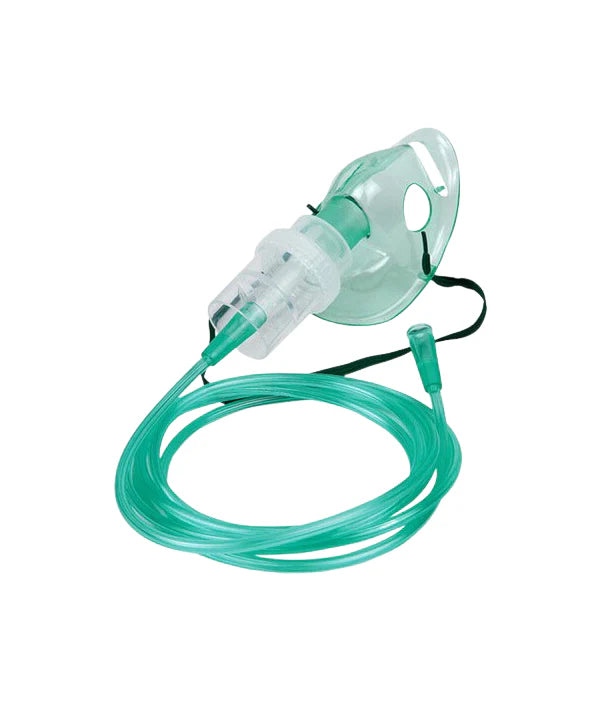 Nebulizer Mask with Chamber and Tubing – Adult Elongated | High-Quality Medical Oxygen Inhalation Set | Non-Sterile | Easy to Use & Comfortable Fit