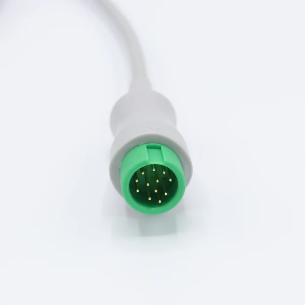 MADKE ECG Cable 5 Lead Pinch AHA G5143P – Medical ECG Lead Wire Patient Monitoring Cable with Pinch Clip Electrodes, Latex-Free, Compatible with Hospital Monitors