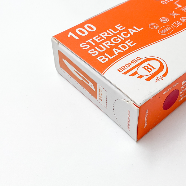 Sterile Surgical Blades - Carbon Steel Scalpels (100 Count)