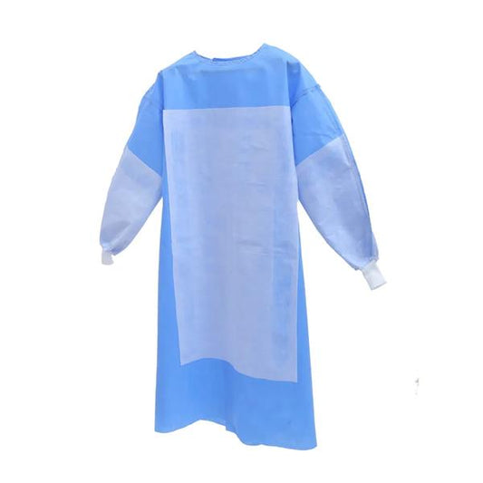 Full Reinforced Surgical Gown XL - Sterile AAMI Level 3/4 Barrier Protection, Blue Disposable Isolation Gown for High-Risk Procedures
