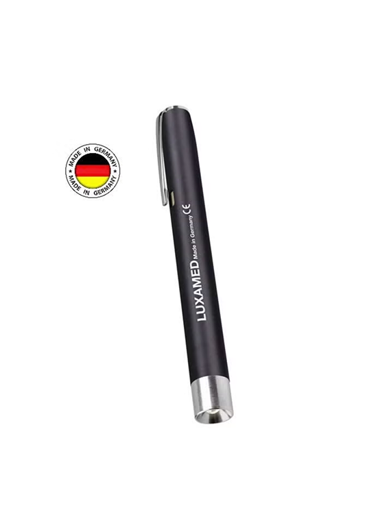 LUXAMED LED Examination Penlight - Medical Grade Diagnostic LED Pen Torch with Neutral White Light, Pocket Clip, Compact Design, Doctor Tool, Nurse Essentials (Black)