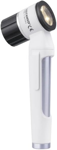 LUXAMED LuxaScope Dermatoscope CCT LED 2.5V - Durable, Build with Contact Plate, Bright LED, Light Ergonomic, Comfortable Design - Portable and Reliable Tool for Clear Detailed Visual Tasks