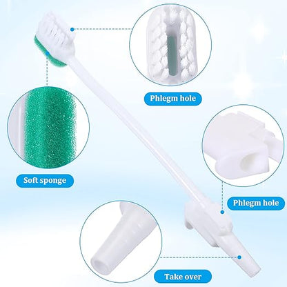 Disposable Suction Swabs & Toothbrushes: Oral Hygiene System for Critical Care (20 Count)