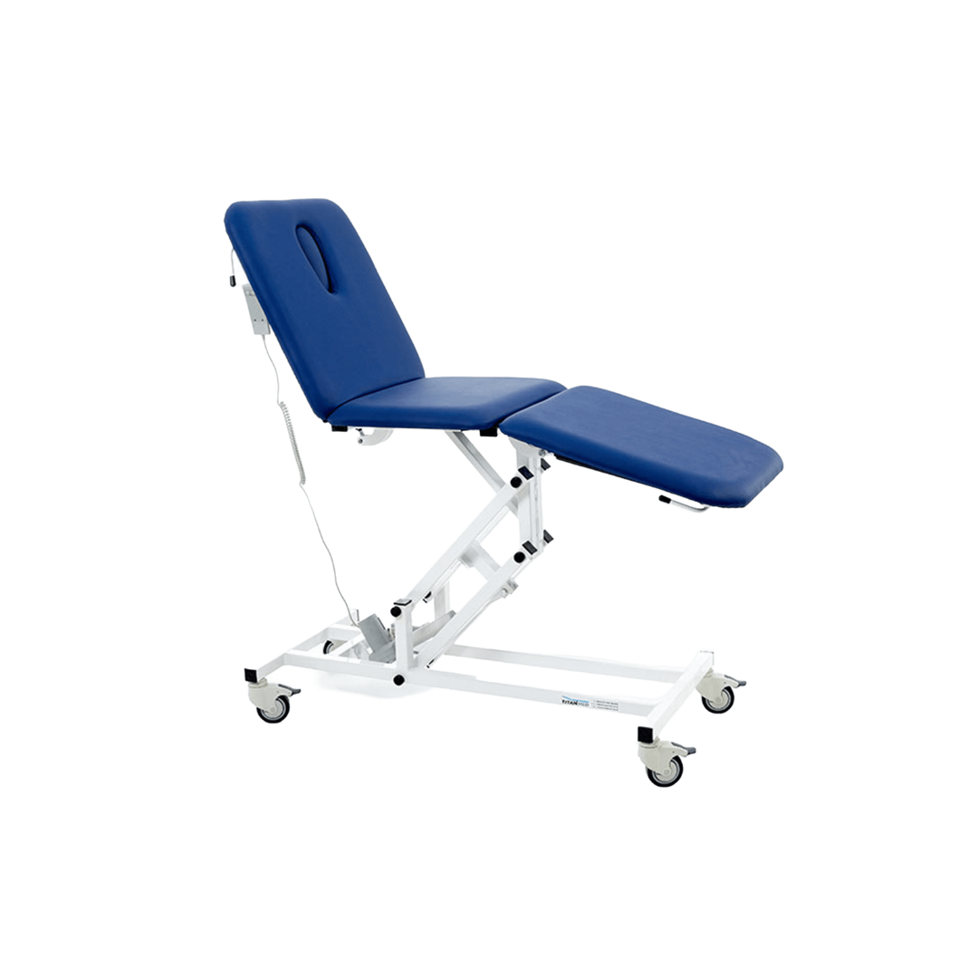 Treatment / Examination Couch 3 Section TMP3E – Adjustable Medical Therapy Table with Headrest, Backrest & Leg Support for Clinics, Hospitals & Physiotherapy