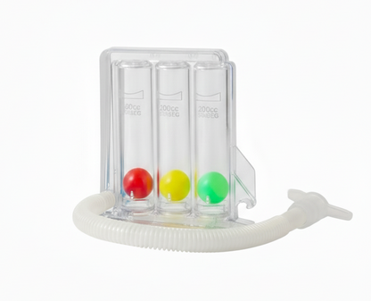 3 Ball Spirometer Breathing Exercise Device | Lung Capacity Trainer for Respiratory Recovery | Deep Breathing Training Tool for Post Surgery & Wellness – 1 PC