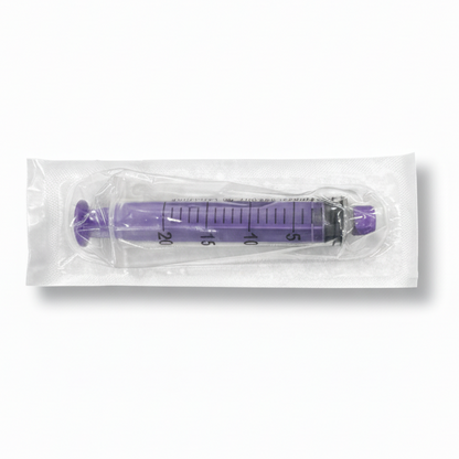 ENFit Enteral Syringe with Cap 20ml | ISO 80369-3 Compliant | Safe Feeding & Medication Administration | Latex/DEHP Free (Box of 100