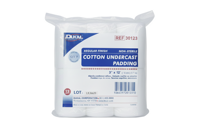 Cotton Undercast Padding (Non-Sterile, 3 in x 12 ft Roll) - Ultimate Patient Comfort