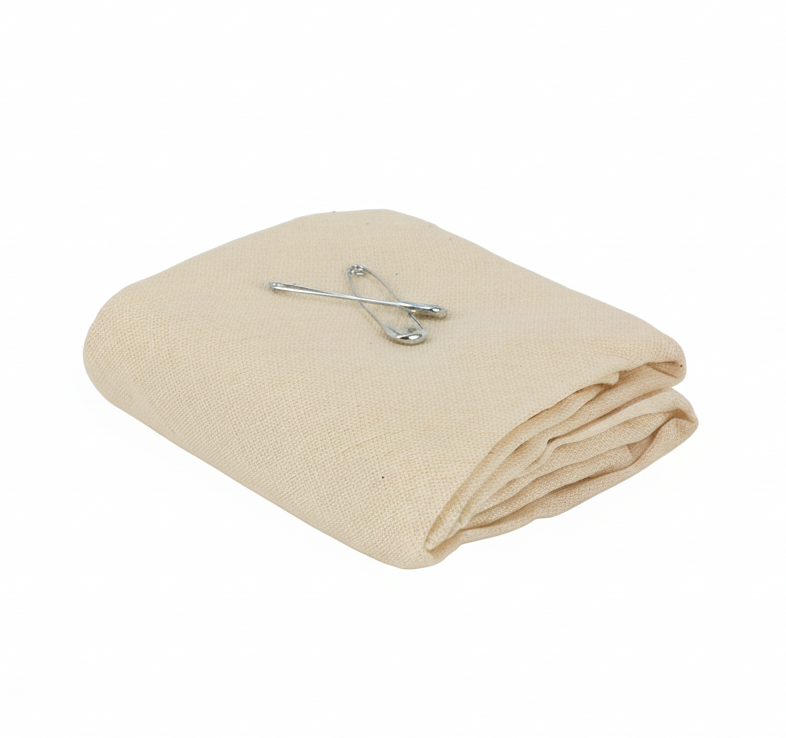 Triangular Bandage Non-Sterile – Pack of 12 | 37" x 37" x 52" Cotton Muslin First Aid Sling with Safety Pins | Multi-Purpose Arm Sling, Dressing Cover & Splint Support for First Aid Kits