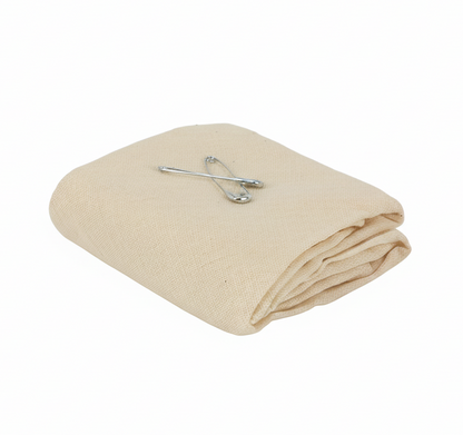 Triangular Bandage Non-Sterile – Pack of 12 | 37" x 37" x 52" Cotton Muslin First Aid Sling with Safety Pins | Multi-Purpose Arm Sling, Dressing Cover & Splint Support for First Aid Kits