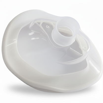 PVC Free Anesthesia Mask, Size 6 Adult XL | 22mm ID Connector, DEHP Free, Latex-Free | BVM Resuscitator & Anesthesia Use