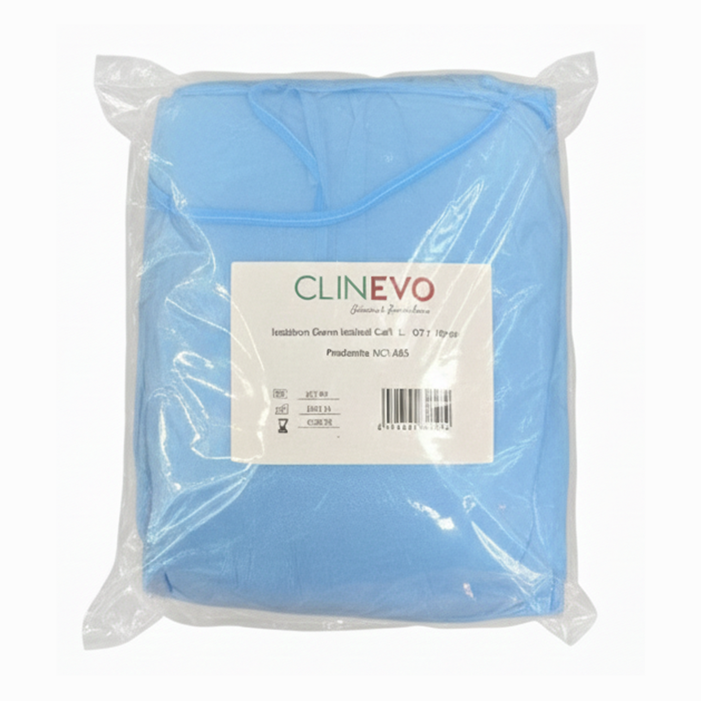 Disposable Isolation Gown with Knitted Cuffs | Level 2 Medical Protective Gown | Fluid-Resistant Non-Woven PPE Gown | Comfortable Full Coverage Safety Gown for Hospital, Clinic & Lab Use | Size: L (10 PCS)