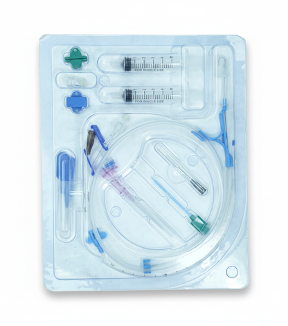 Disposable Central Venous Catheter Kit – 5Fr (20cm) | Sterile CVC Kit with Guidewire, Introducer Needle, Syringe & Accessories | Single Use | CE Certified