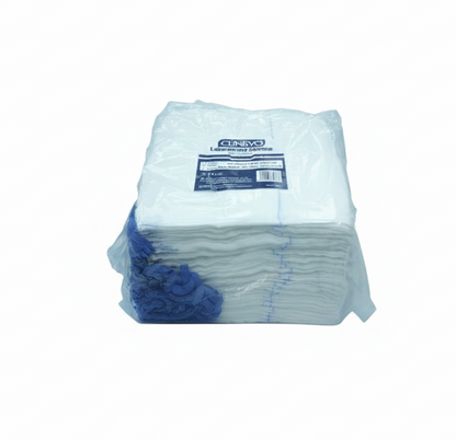 X-Ray Detectable Laparotomy Sponges | 30x30cm, 16 Ply Surgical Abdominal Gauze | 100 Pcs/Pack, Non-Sterile