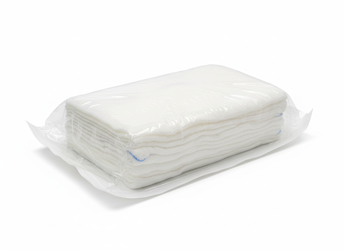 Sterile Laparotomy Sponges with X-Ray Detectable Thread – 16-Ply Cotton Abdominal Pads – 30x30cm Surgical Swabs for Medium Procedures (5 pcs/pack)