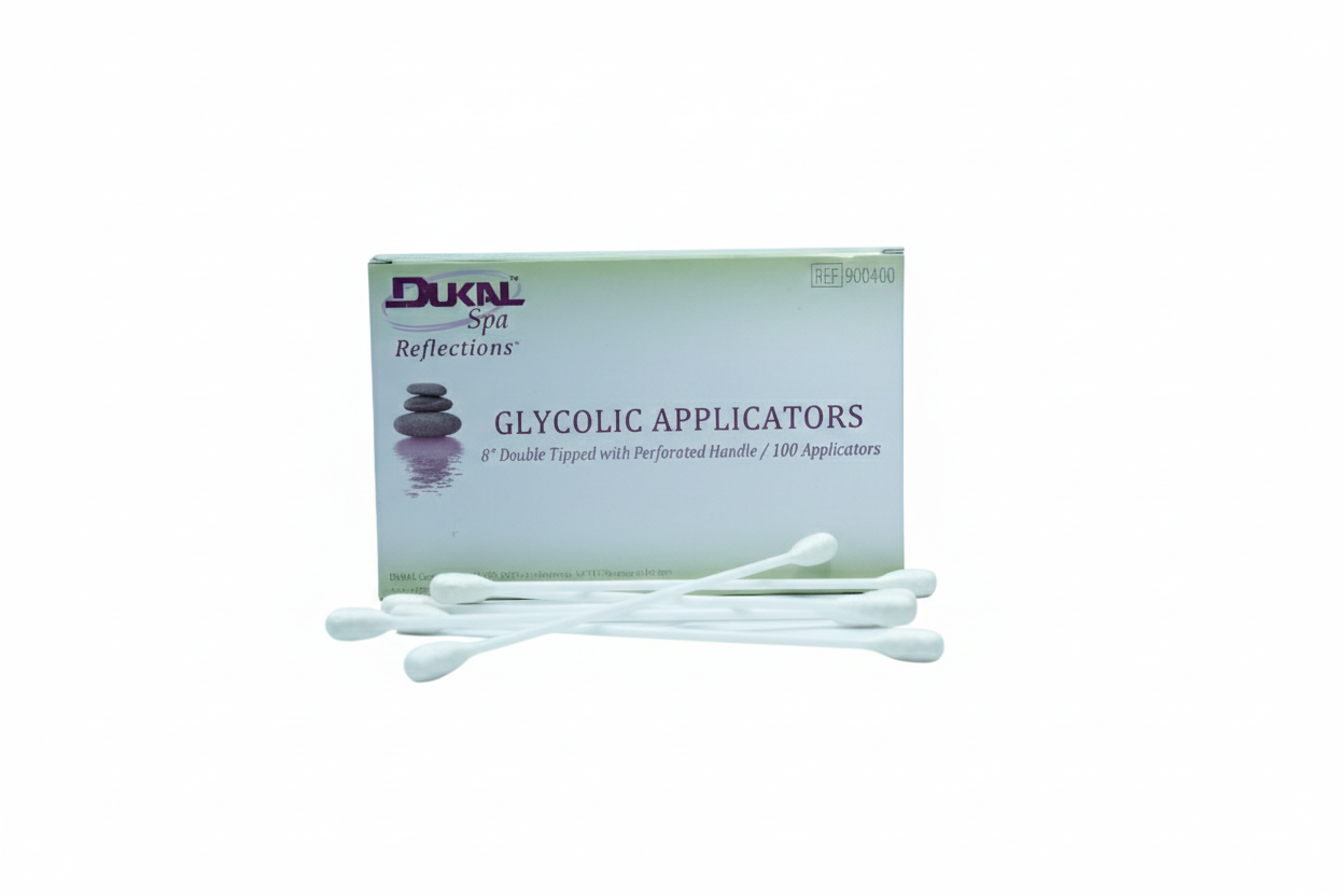 Glycolic Applicators 8" - Double Tipped Swabs for Chemical Peels (100 Count)