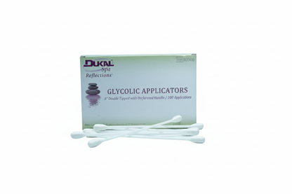 Glycolic Applicators 8" - Double Tipped Swabs for Chemical Peels (100 Count)