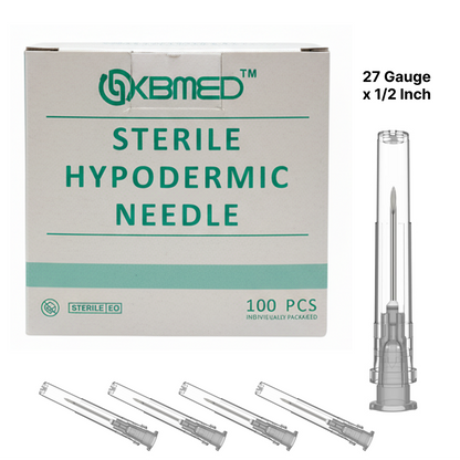 Sterile Hypodermic Needle – 27G x ½” | Non-Pyrogenic | EO Sterilized | Precision Medical Injection Needle | Single-Use | CE Certified