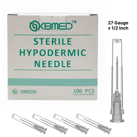 Sterile Hypodermic Needle – 27G x ½” | Non-Pyrogenic | EO Sterilized | Precision Medical Injection Needle | Single-Use | CE Certified