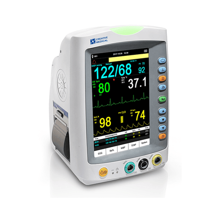 Lepu Vital Signs Monitor PC-900 Plus – Multi-Parameter Patient Monitor for Blood Pressure, SpO₂, Pulse Rate & Temperature, Portable Medical Monitor for Clinic & Home