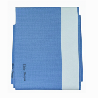 Surgical Drape with Adhesive Side 100x200 cm | Sterile Disposable Surgical Sheet | Medical Procedure Drape | Non-Woven, Latex-Free, EO Sterilized | Single Use (Blue)
