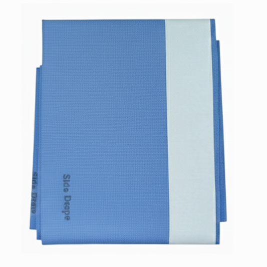 Surgical Drape with Adhesive Side 100x200 cm | Sterile Disposable Surgical Sheet | Medical Procedure Drape | Non-Woven, Latex-Free, EO Sterilized | Single Use (Blue)