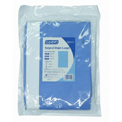 Surgical Drape Large 150x240 cm | Sterile Adhesive Surgical Sheet | Disposable Operating Room Drape | Non-Woven, Latex-Free, EO Sterilized | Hospital & Clinic Medical Supply (1 Piece)
