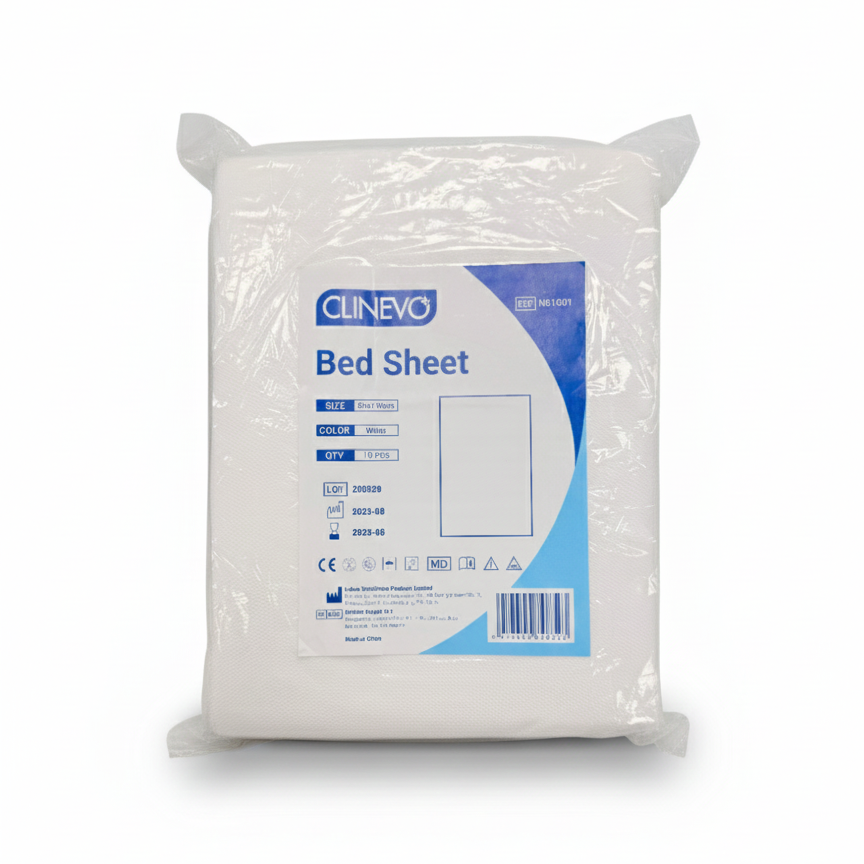 Disposable Bed Sheets – 80 x 190 cm – White – Pack of 10 | Hygienic Single-Use Bed Cover for Clinics, Spa, Salon, Hospital & Home Care | Soft, Lightweight & Waterproof Protection