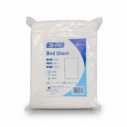 Disposable Bed Sheets – 80 x 190 cm – White – Pack of 10 | Hygienic Single-Use Bed Cover for Clinics, Spa, Salon, Hospital & Home Care | Soft, Lightweight & Waterproof Protection