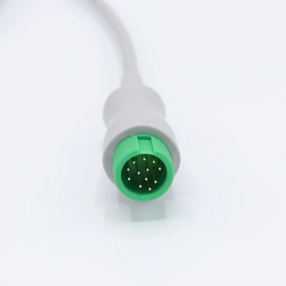 MADKE ECG Cable 5 Lead Pinch AHA G5143P – Medical ECG Lead Wire Patient Monitoring Cable with Pinch Clip Electrodes, Latex-Free, Compatible with Hospital Monitors