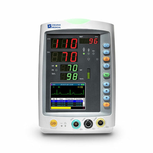 Lepu Vital Signs Monitor PC-900 Pro – Multi-Parameter Patient Monitor for Blood Pressure, SpO₂, Pulse Rate & Temperature, Portable Medical Monitor for Clinic & Home