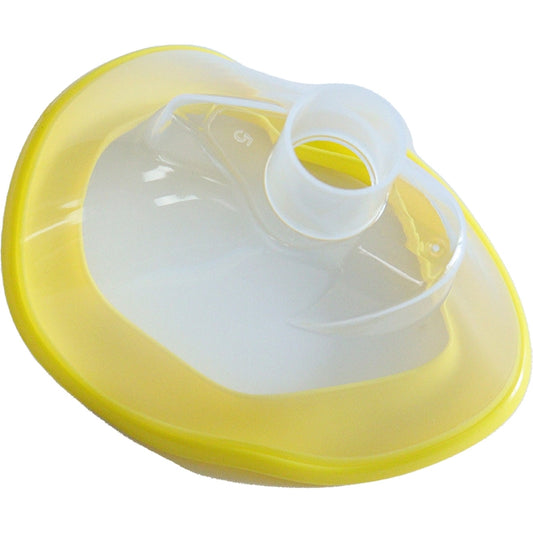 PVC Free Anesthesia Mask, Size 6 Adult XL | 22mm ID Connector, DEHP Free, Latex-Free | BVM Resuscitator & Anesthesia Use