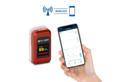 Finger Pulse Oximeter PC-60NW – Portable Fingertip Blood Oxygen (SpO₂) & Pulse Rate Monitor with OLED Display, Fast & Accurate Readings for Home, Clinic, Sports