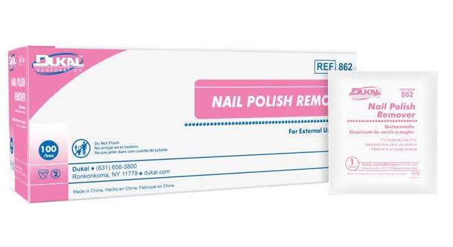 Nail Polish Remover Pads – Professional-Grade, Pre-Moistened, Acetone Formula (100 Count Box)