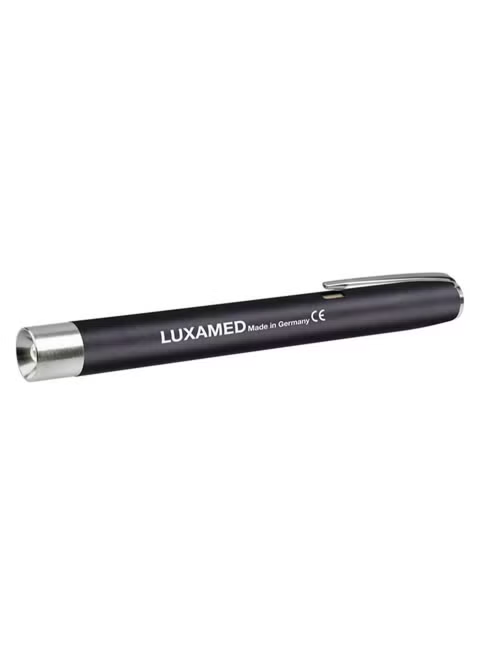 LUXAMED LED Examination Penlight - Medical Grade Diagnostic LED Pen Torch with Neutral White Light, Pocket Clip, Compact Design, Doctor Tool, Nurse Essentials (Black)