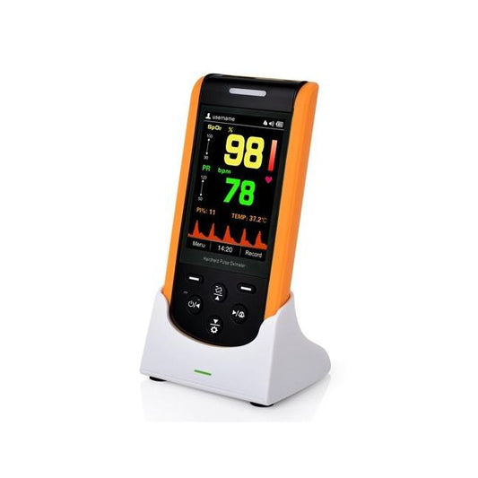 Handheld Pulse Oximeter SP-20 – Fingertip Blood Oxygen (SpO₂) & Heart Rate Monitor with OLED Display, Portable, Accurate, Fast Reading for Home, Clinic & Sports